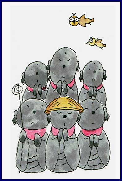 【頭剃る】お地蔵さん35