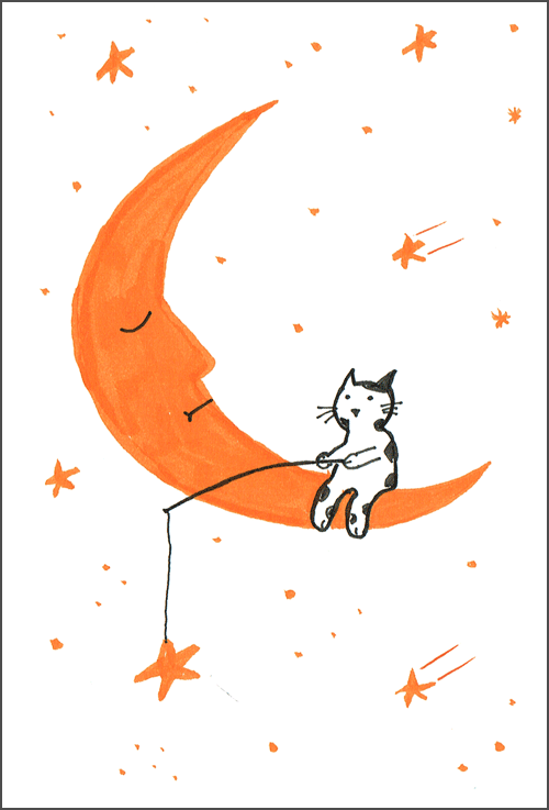 星を呼ぶネコ