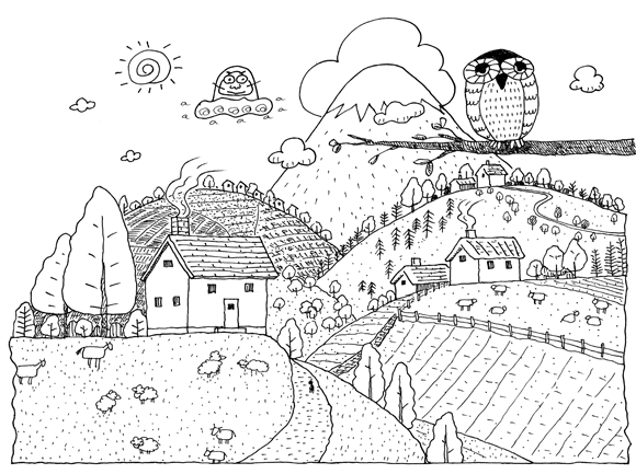 【ダルマさんが村をお散歩】ボクのペンギン村2